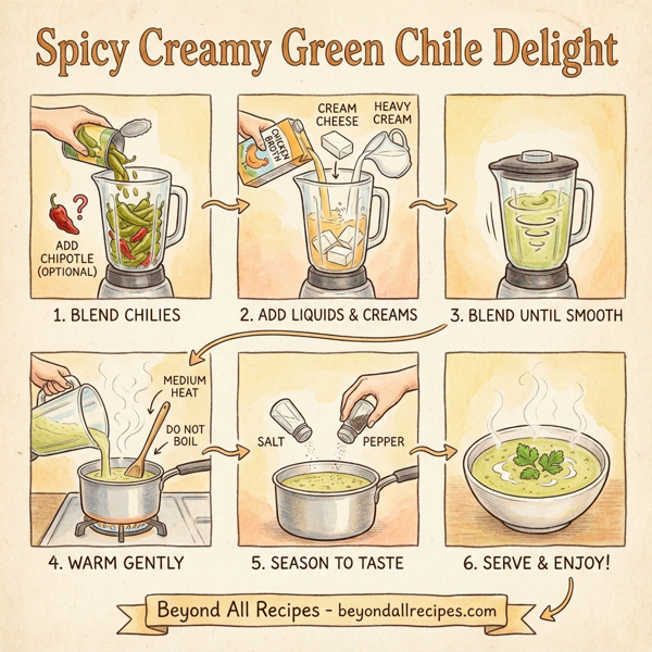 Spicy Creamy Green Chile Delight instructions