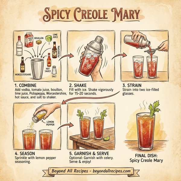 Spicy Creole Mary instructions