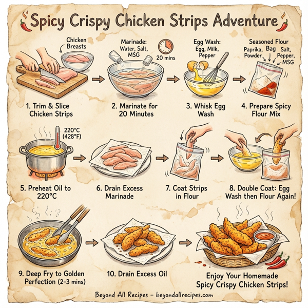 Spicy Crispy Chicken Strips Adventure instructions