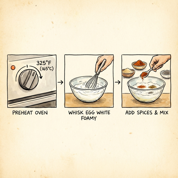 Spicy Crunchy Oat Snack Mix instructions