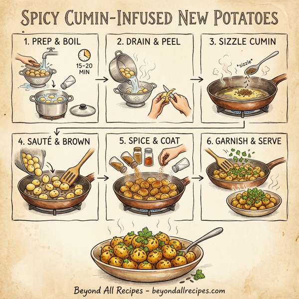 Spicy Cumin-Infused New Potatoes instructions