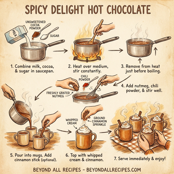 Spicy Delight Hot Chocolate instructions