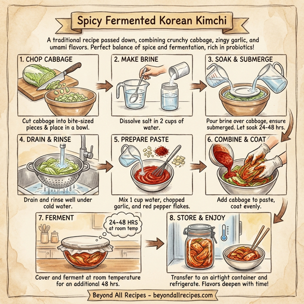 Spicy Fermented Korean Kimchi instructions