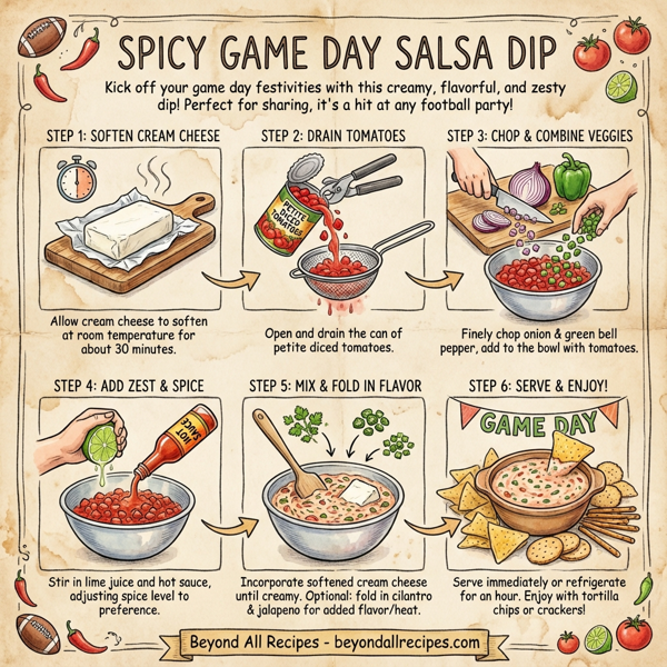 Spicy Game Day Salsa Dip instructions