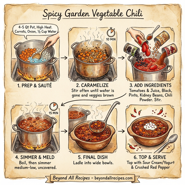 Spicy Garden Vegetable Chili instructions