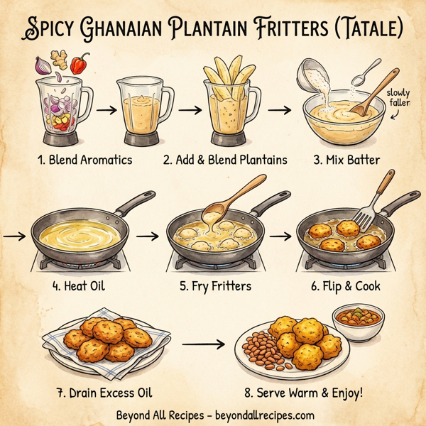 Spicy Ghanaian Plantain Fritters instructions