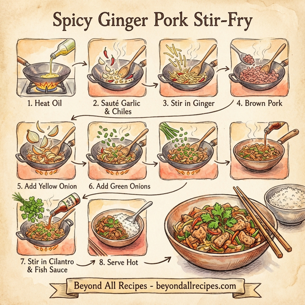 Spicy Ginger Pork Stir-Fry instructions