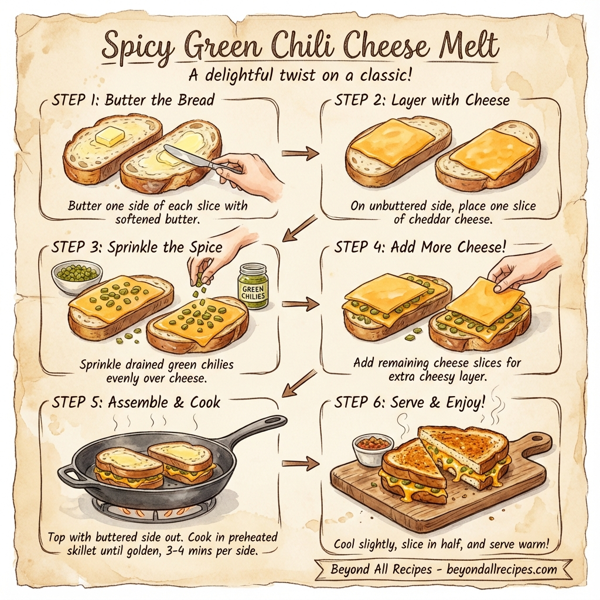Spicy Green Chili Cheese Melt instructions