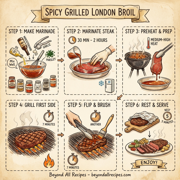 Spicy Grilled London Broil instructions