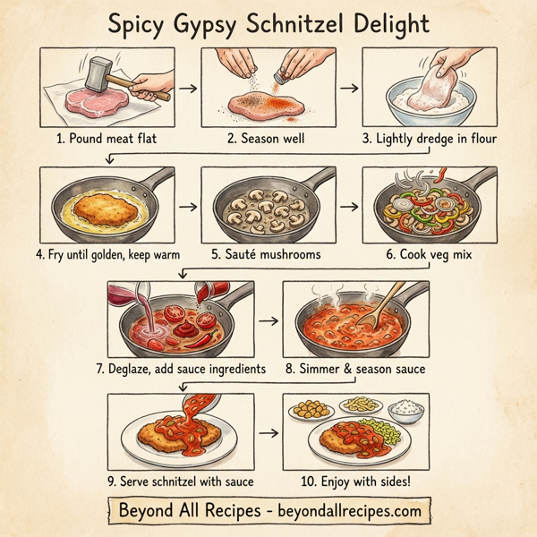 Spicy Gypsy Schnitzel Delight instructions