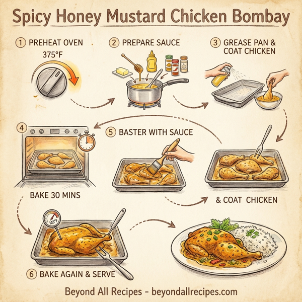 Spicy Honey Mustard Chicken Bombay instructions
