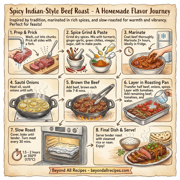 Spicy Indian-Style Beef Roast instructions