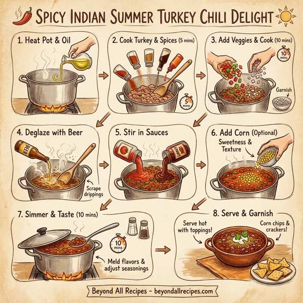 Spicy Indian Summer Turkey Chili Delight instructions