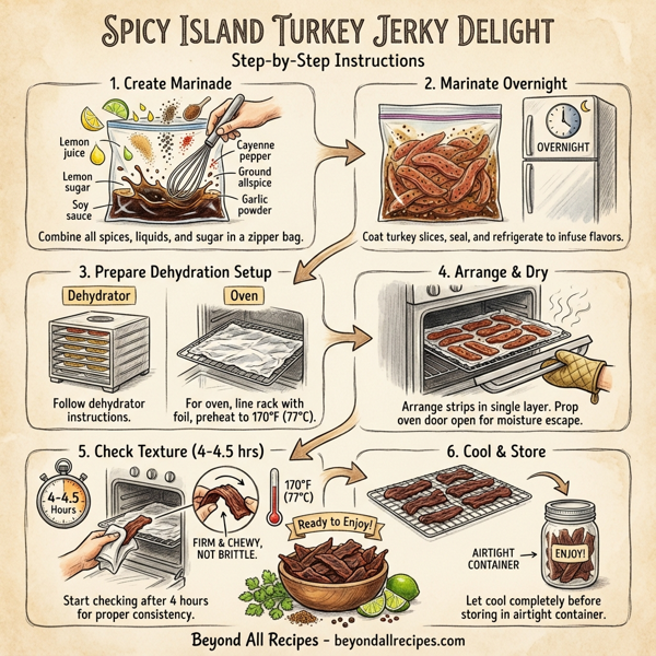 Spicy Island Turkey Jerky Delight instructions