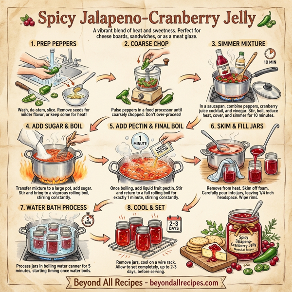 Spicy Jalapeno-Cranberry Jelly instructions