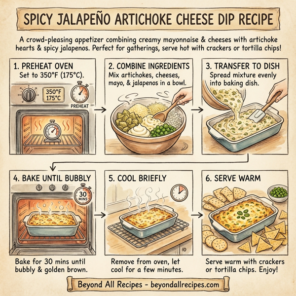 Spicy Jalapeno Artichoke Cheese Dip instructions
