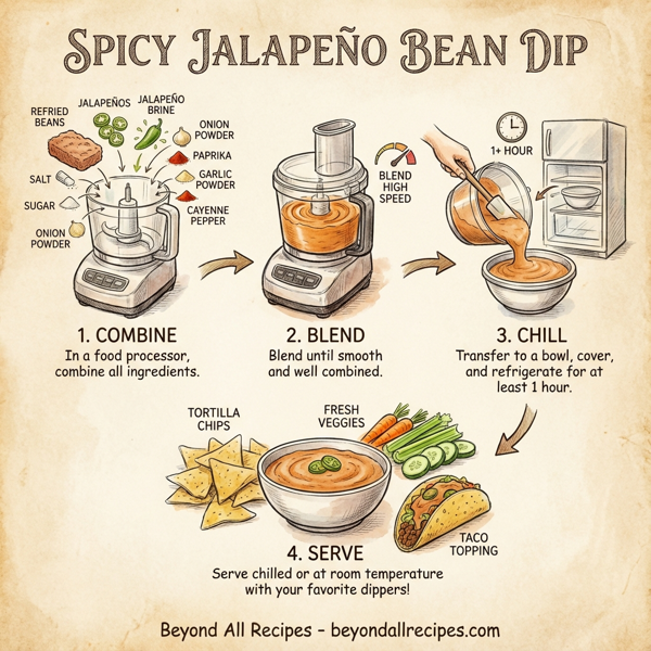 Spicy Jalapeño Bean Dip instructions
