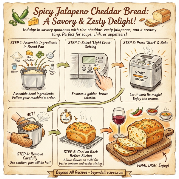 Spicy Jalapeno Cheddar Bread instructions