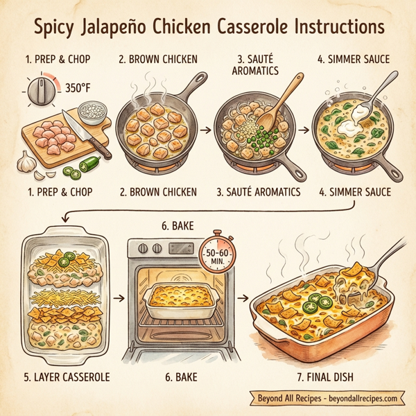 Spicy Jalapeño Chicken Casserole instructions