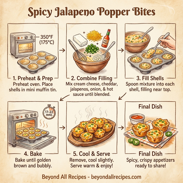 Spicy Jalapeno Popper Bites instructions