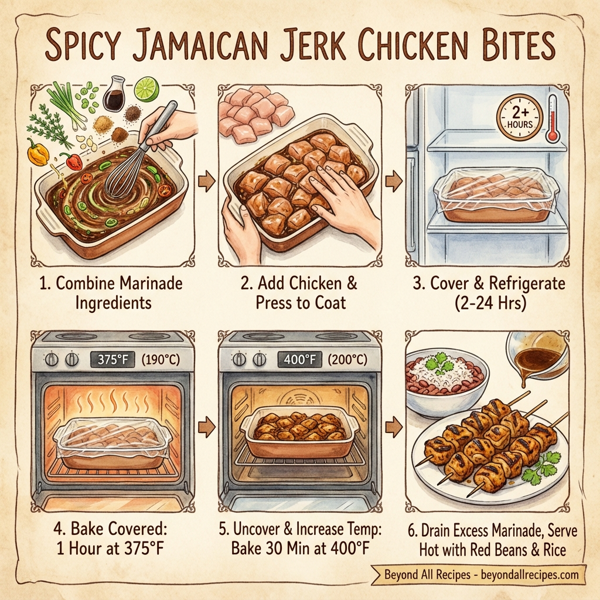 Spicy Jamaican Jerk Chicken Bites instructions