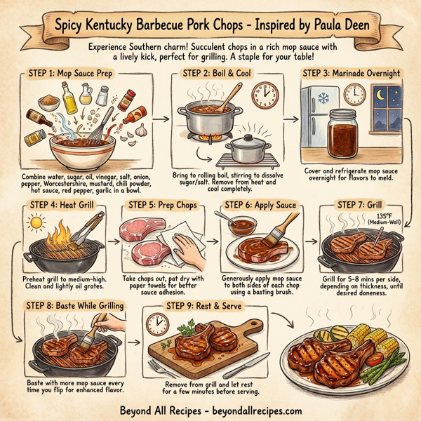 Spicy Kentucky Barbecue Pork Chops instructions
