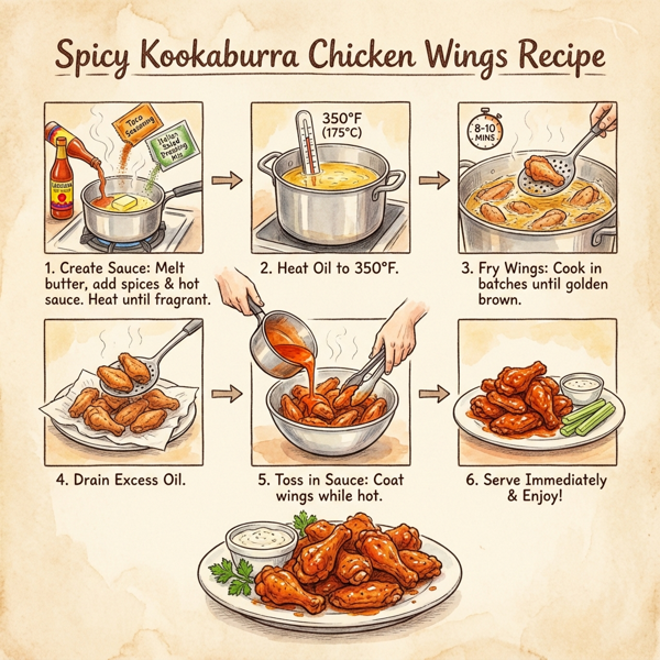 Spicy Kookaburra Chicken Wings instructions