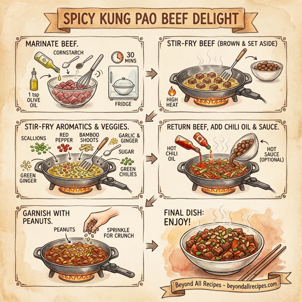 Spicy Kung Pao Beef Delight instructions