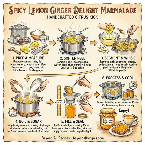 Spicy Lemon Ginger Delight Marmalade instructions