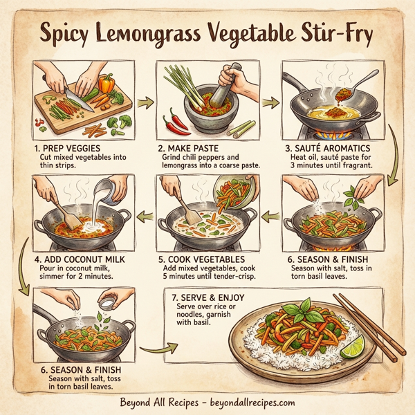 Spicy Lemongrass Vegetable Stir-Fry instructions
