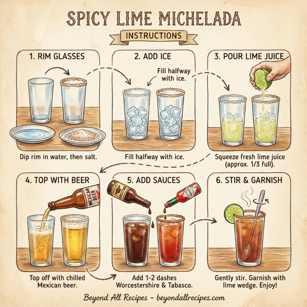 Spicy Lime Michelada instructions