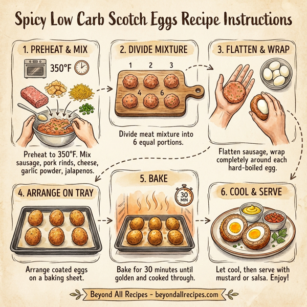 Spicy Low Carb Scotch Eggs instructions