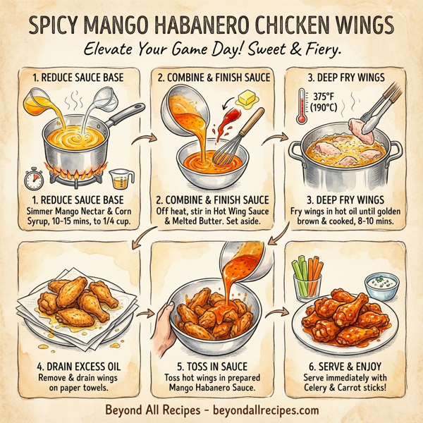 Spicy Mango Habanero Chicken Wings instructions