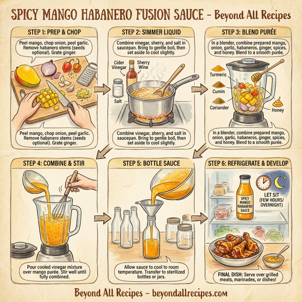 Spicy Mango Habanero Fusion Sauce instructions