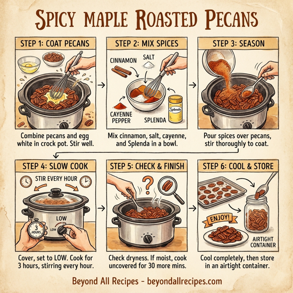Spicy Maple Roasted Pecans instructions