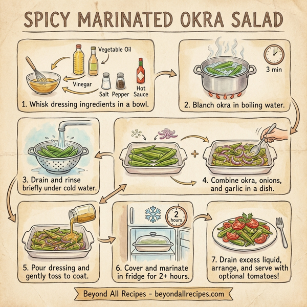 Spicy Marinated Okra Salad instructions