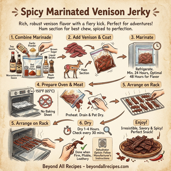 Spicy Marinated Venison Jerky instructions
