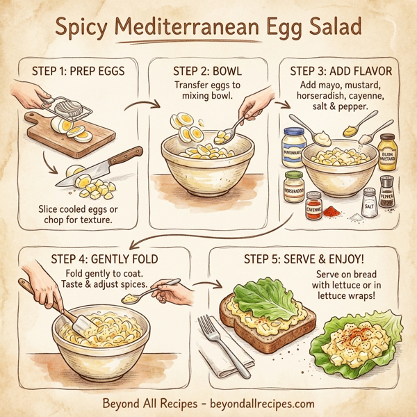 Spicy Mediterranean Egg Salad instructions