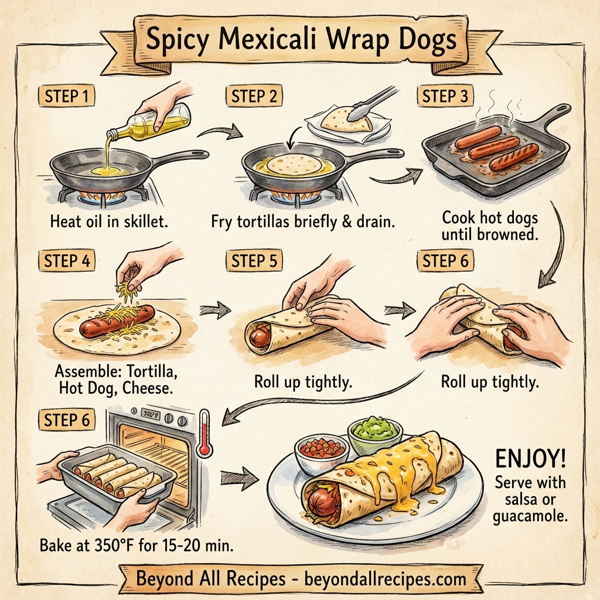 Spicy Mexicali Wrap Dogs instructions
