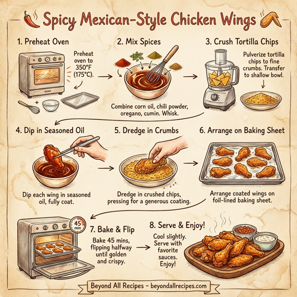 Spicy Mexican-Style Chicken Wings instructions