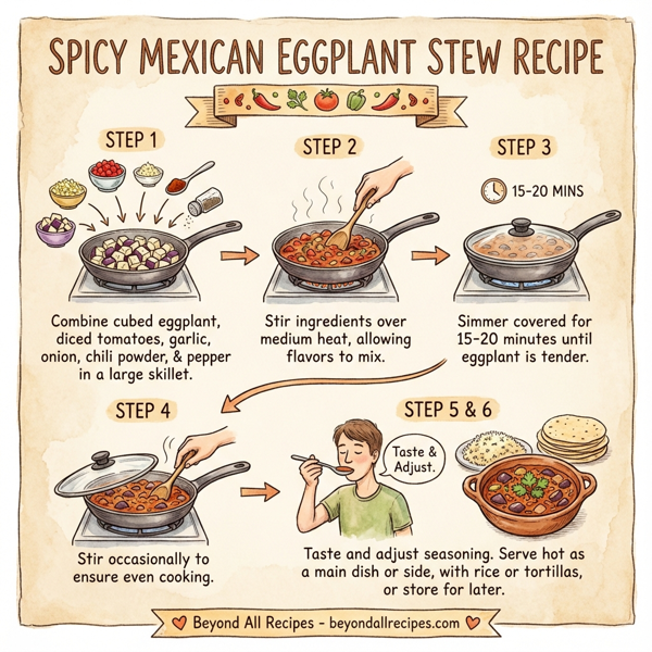Spicy Mexican Eggplant Stew instructions