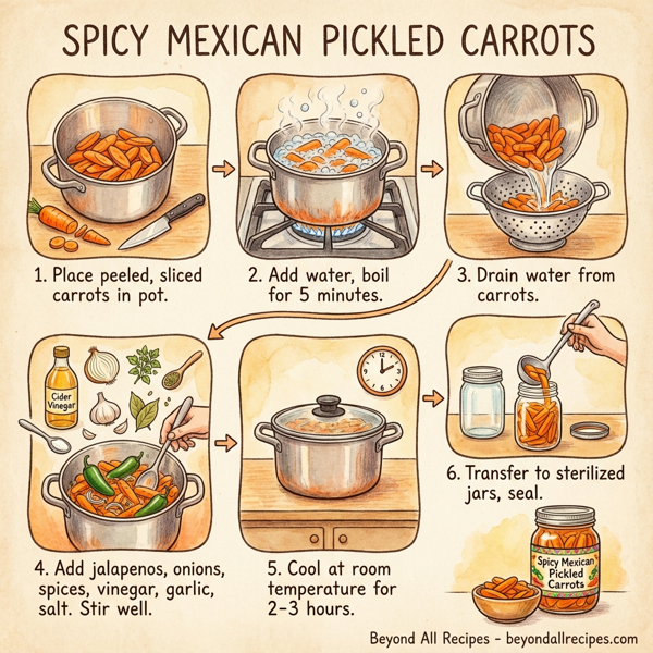 Spicy Mexican Pickled Carrots instructions