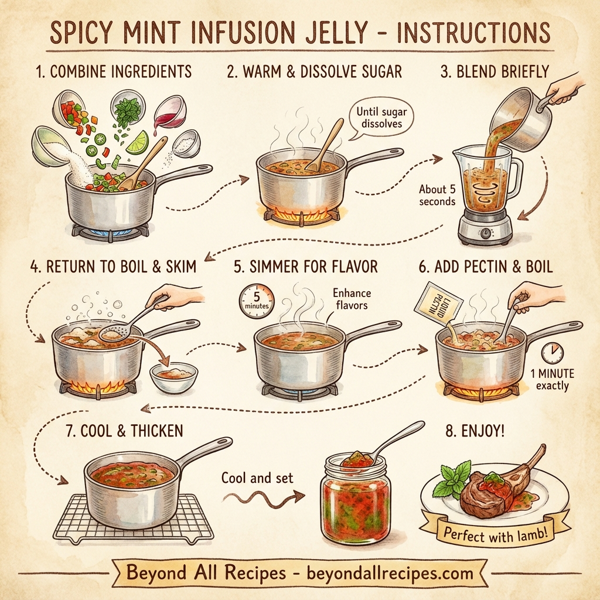 Spicy Mint Infusion Jelly instructions