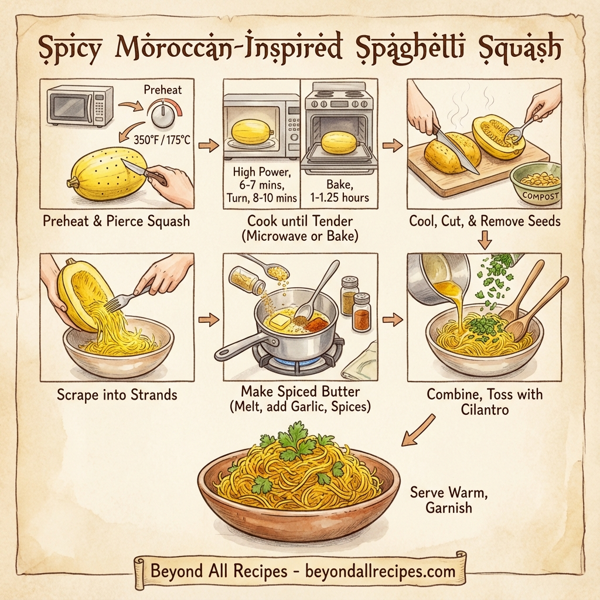 Spicy Moroccan-Inspired Spaghetti Squash instructions