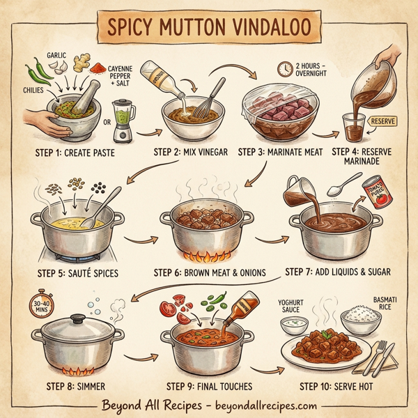Spicy Mutton Vindaloo instructions