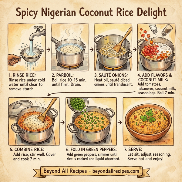 Spicy Nigerian Coconut Rice Delight instructions