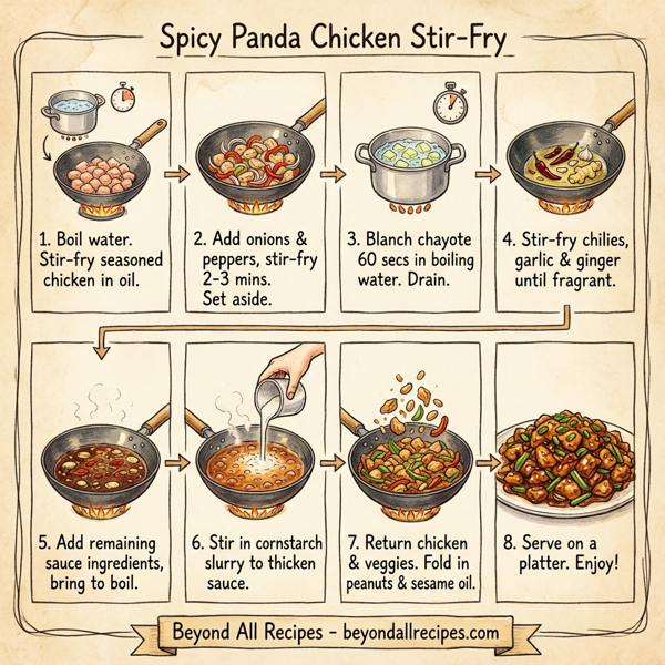 Spicy Panda Chicken Stir-Fry instructions