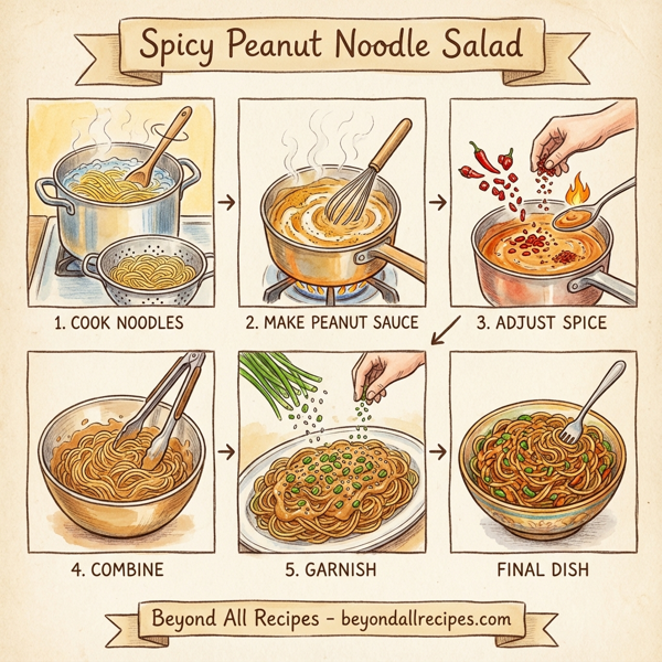 Spicy Peanut Noodle Salad instructions
