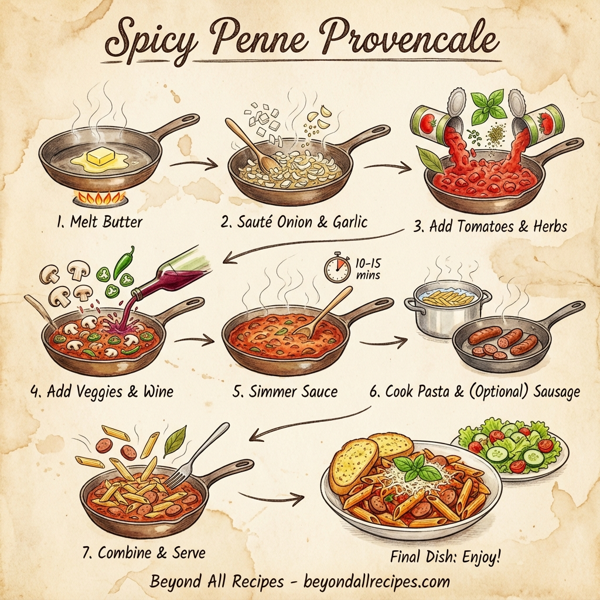 Spicy Penne Provencale instructions