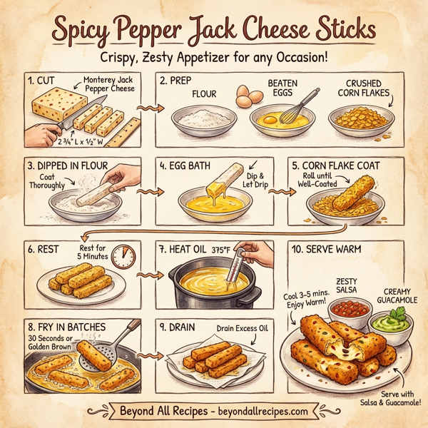 Spicy Pepper Jack Cheese Sticks instructions